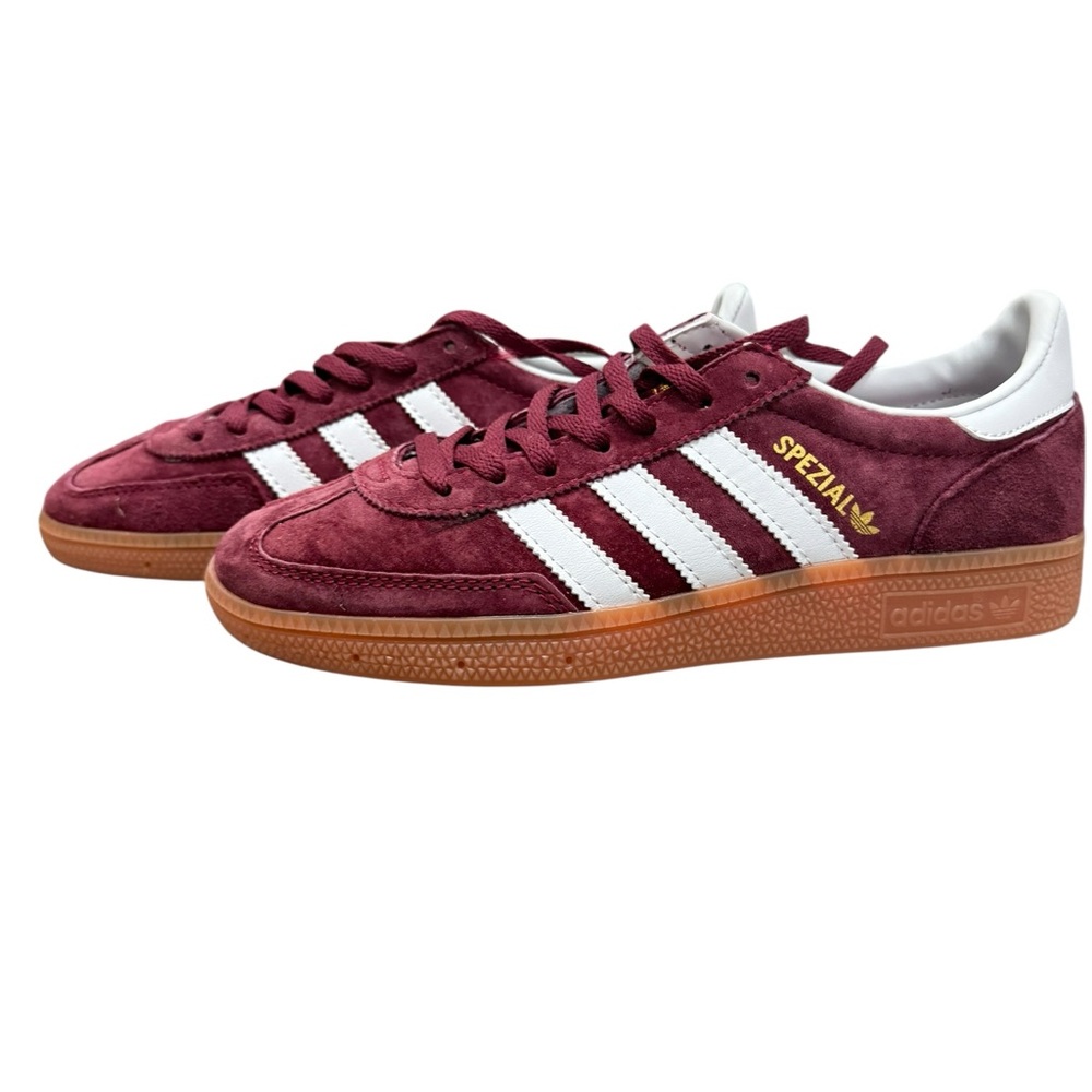NWT Adidas Spezial Burgundy and White Shoes Size 6.5